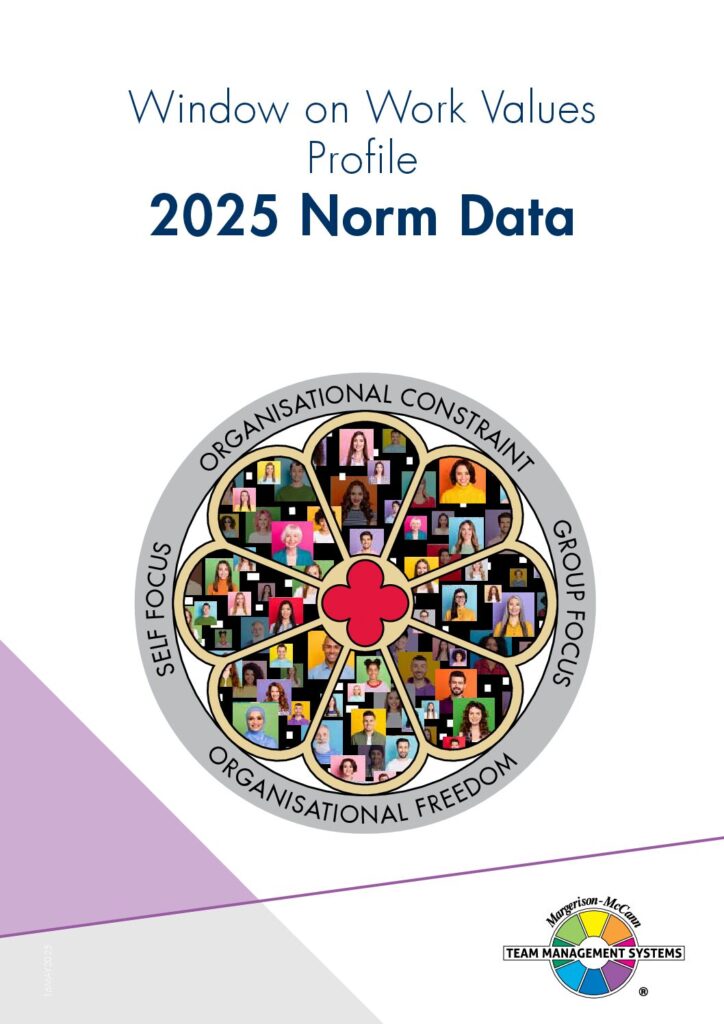 Window on Work Values Profile 2025 Norm Data — Full Report cover